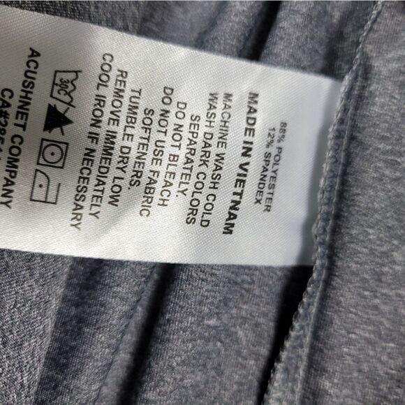 FootJoy Men's  Golf Shirt Polo Size M Logo Chest Light Gray Short Sleeve - Picture 13 of 14